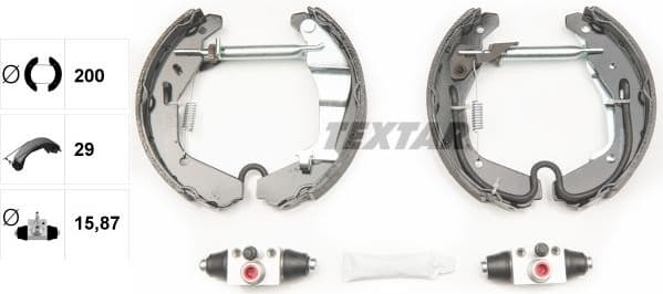 Brake Shoe Set Shoe Kit Pro 84065200