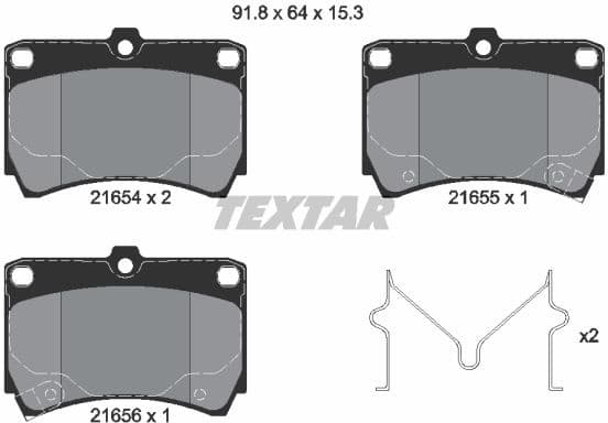 Brake Pad Set, disc brake Q+ 2165404
