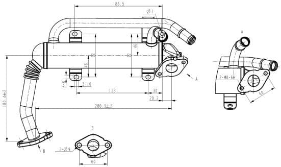 Cooler, exhaust gas recirculation 48406 - image 5
