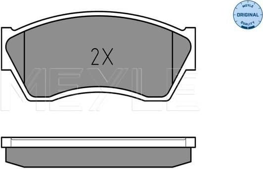 Brake Pad Set, disc brake MEYLE-ORIGINAL: True to OE. 025 213 3314/W - image 2