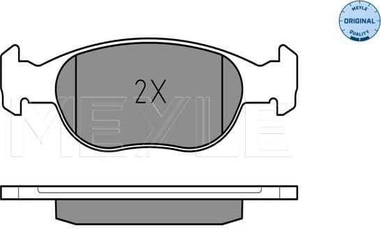 Brake Pad Set, disc brake MEYLE-ORIGINAL: True to OE. 025 219 3017/W