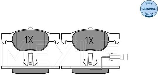 Brake Pad Set, disc brake MEYLE-ORIGINAL: True to OE. 025 219 3017/W - image 2