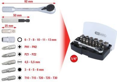 Kit, screwdriver bits 911.2010 - image 2