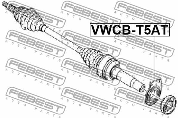 Bearing, drive shaft VWCB-T5AT - image 2