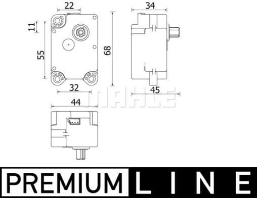 Actuator, blending flap BEHR *** PREMIUM LINE *** AA 71 000P