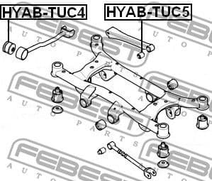 Mounting, control/trailing arm HYAB-TUC4 - image 2