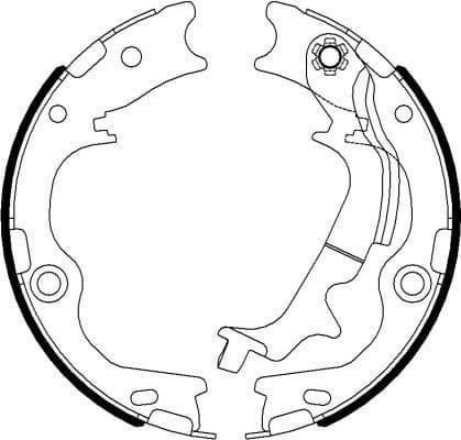 Brake Shoe Set, parking brake 91078300