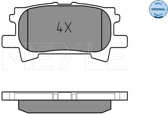 Brake Pad Set, disc brake MEYLE-ORIGINAL: True to OE. 025 239 6715