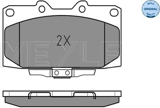 Brake Pad Set, disc brake MEYLE-ORIGINAL: True to OE. 025 218 5415/W