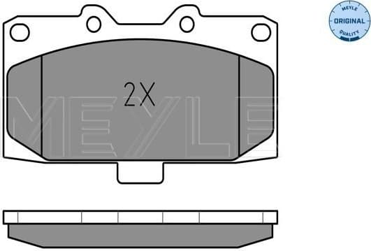 Brake Pad Set, disc brake MEYLE-ORIGINAL: True to OE. 025 218 5415/W - image 2