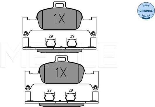 Brake Pad Set, disc brake MEYLE-ORIGINAL: True to OE. 025 224 0216 - image 2
