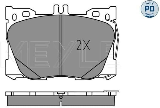 Brake Pad Set, disc brake MEYLE-PD: Advanced performance and design. 025 225 8618/PD - image 2