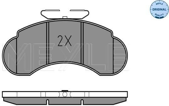 Brake Pad Set, disc brake MEYLE-ORIGINAL: True to OE. 025 215 7314