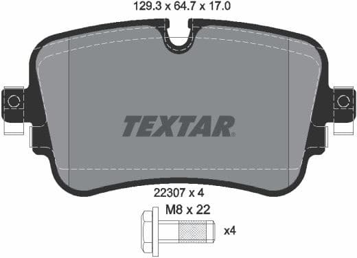 Brake Pad Set, disc brake Q+ 2230701