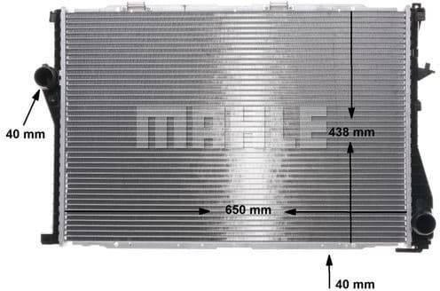 Radiator, engine cooling BEHR CR 295 000S - image 12