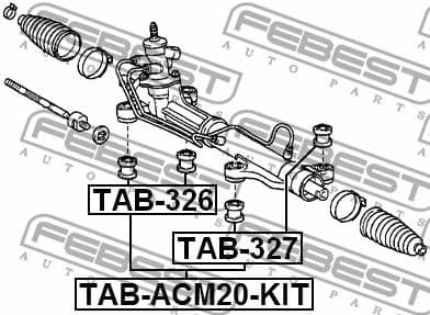 Mounting, steering gear TAB-ACM20-KIT - image 2