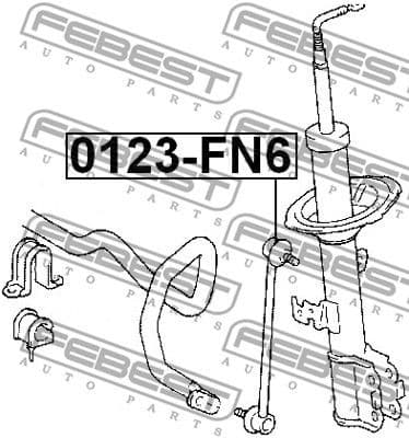 Link/Coupling Rod, stabiliser bar 0123-FN6 - image 2