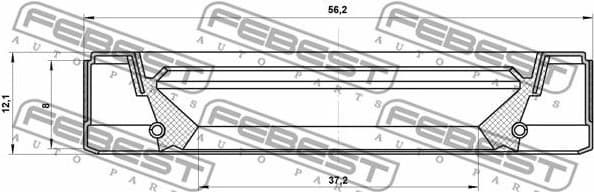 Shaft Seal, drive shaft 95GEY-39560812C - image 2