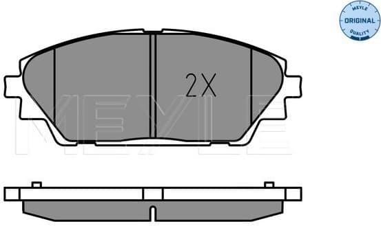 Brake Pad Set, disc brake MEYLE-ORIGINAL: True to OE. 025 258 7516 - image 3