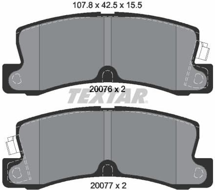 Brake Pad Set, disc brake 2007601