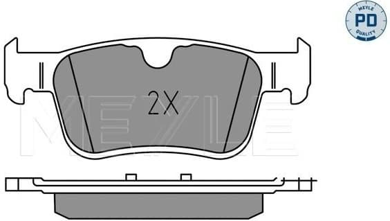 Brake Pad Set, disc brake MEYLE-PD: Advanced performance and design. 025 225 6816/PD - image 2