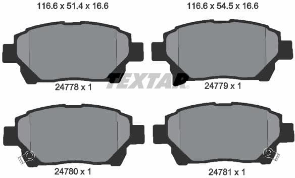 Brake Pad Set, disc brake 2477801