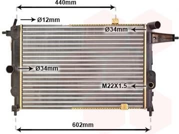 Radiator, engine cooling 37002119