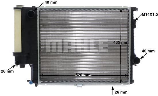 Radiator, engine cooling BEHR CR 244 001S - image 12