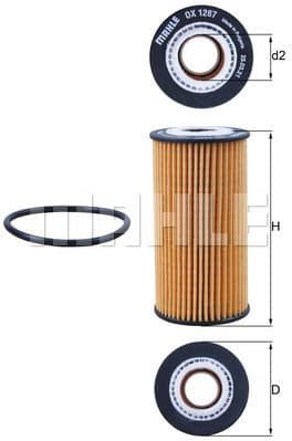 Filter oil OX1267D