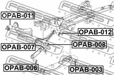 Mounting, control/trailing arm OPAB-012 - image 2