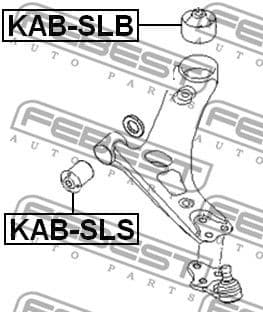 Mounting, control/trailing arm KAB-SLB - image 2