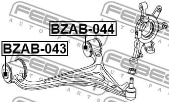 Mounting, control/trailing arm BZAB-043 - image 2