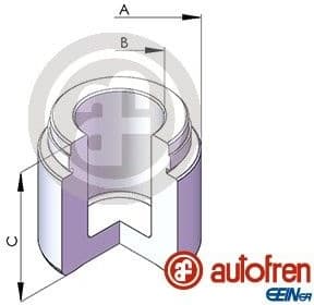 Piston, brake caliper D025486