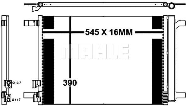 Condenser, air conditioning BEHR *** PREMIUM LINE *** AC 772 000P - image 2