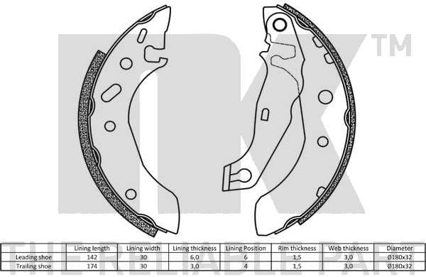 Brake Shoe Set 2725586 - image 2