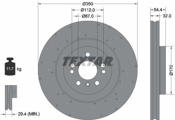 Brake Disc PRO+ 92254405