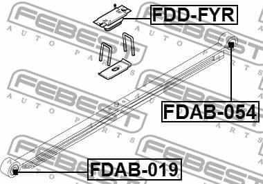 Bushing, leaf spring FDAB-019 - image 2