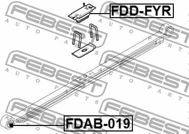 Leaf Spring Stop, auxiliary spring FDD-FYR - image 2