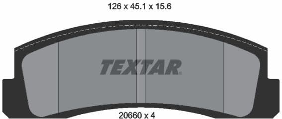 Brake Pad Set, disc brake 2066001