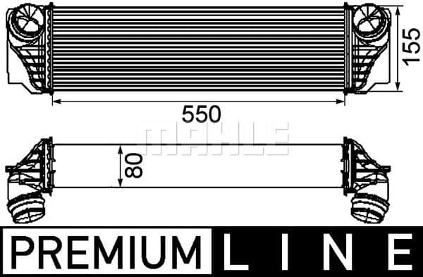 Charge Air Cooler BEHR *** PREMIUM LINE *** CI 184 000P