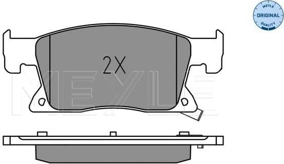 Brake Pad Set, disc brake MEYLE-ORIGINAL: True to OE. 025 223 4519 - image 2
