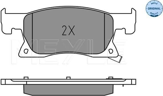 Brake Pad Set, disc brake MEYLE-ORIGINAL: True to OE. 025 223 4220