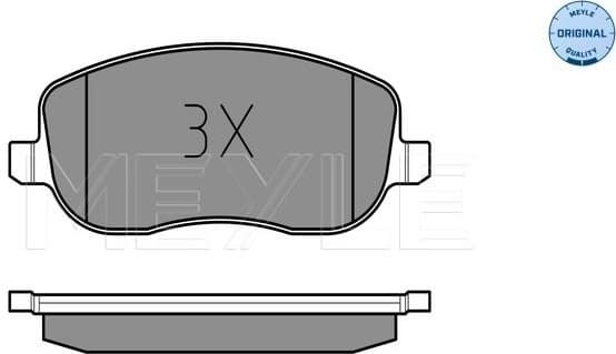 Brake Pad Set, disc brake MEYLE-ORIGINAL: True to OE. 025 242 9419/W - image 2