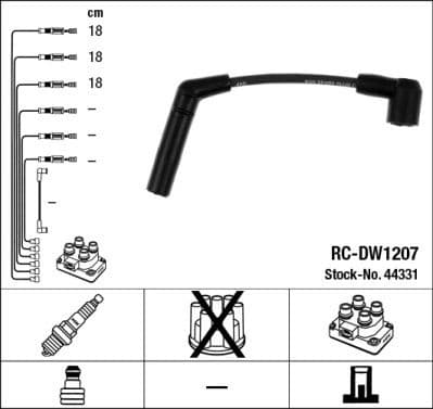 Ignition Cable Kit RC-DW1207