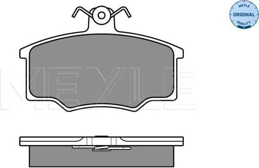 Brake Pad Set, disc brake MEYLE-ORIGINAL: True to OE. 025 205 7419