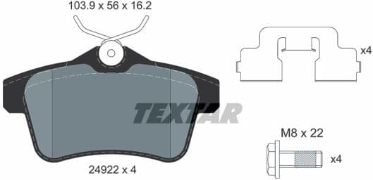 Brake Pad Set, disc brake Q+ 2492204