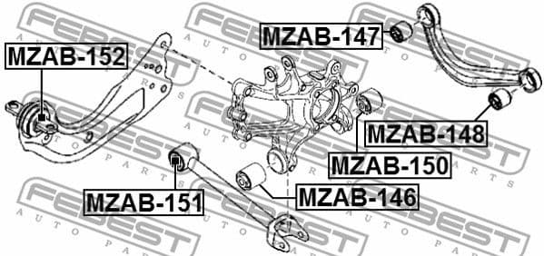 Mounting, control/trailing arm MZAB-150 - image 2