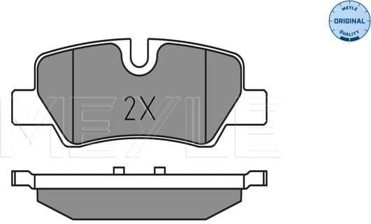 Brake Pad Set, disc brake MEYLE-ORIGINAL: True to OE. 025 259 8016 - image 2