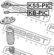 Suspension Strut Support Mount KSS-PIC - image 2