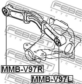 Mounting, differential MMB-V97R - image 2